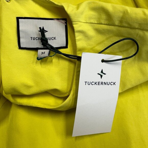 Tuckernuck Women's Citron Feather Jamie Midi Dress sz M Jacquard Yellow NWT - Picture 6 of 8